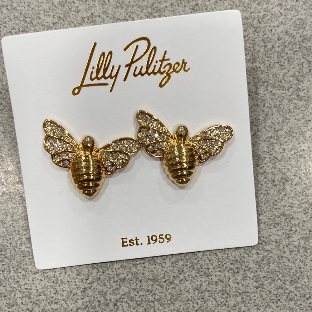 Lilly Pulitzer Gold Bee Earrings